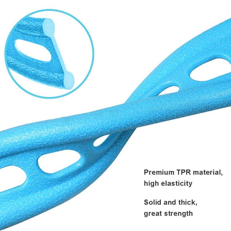 AIKOTOO Yoga Pedal Resistance Band Elastic Pull Rope Fitness Sit-up Exercise Equipment at Home Gym Arm Abs Workout Equipment Leg Stretching Equipment Blue - Image 2